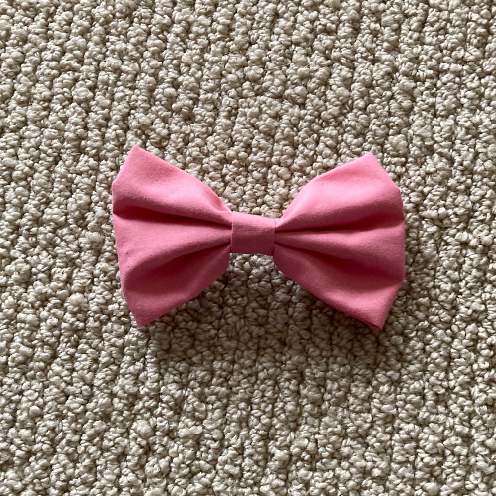 Pink Hair Bow Handmade Girls Women’s Unisex Like New All Hair Types
